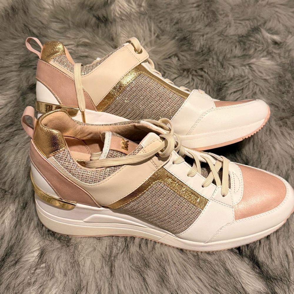 Michael Kors heeled sparkly sneaker “Georgie”